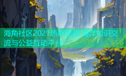 海角社区2021热点回顾 海洋知识交流与公益互动平台