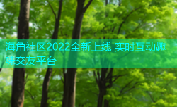 海角社区2022全新上线 实时互动趣味交友平台
