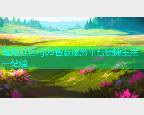 海角社区hj09智慧服务平台便捷生活一站通  第2张